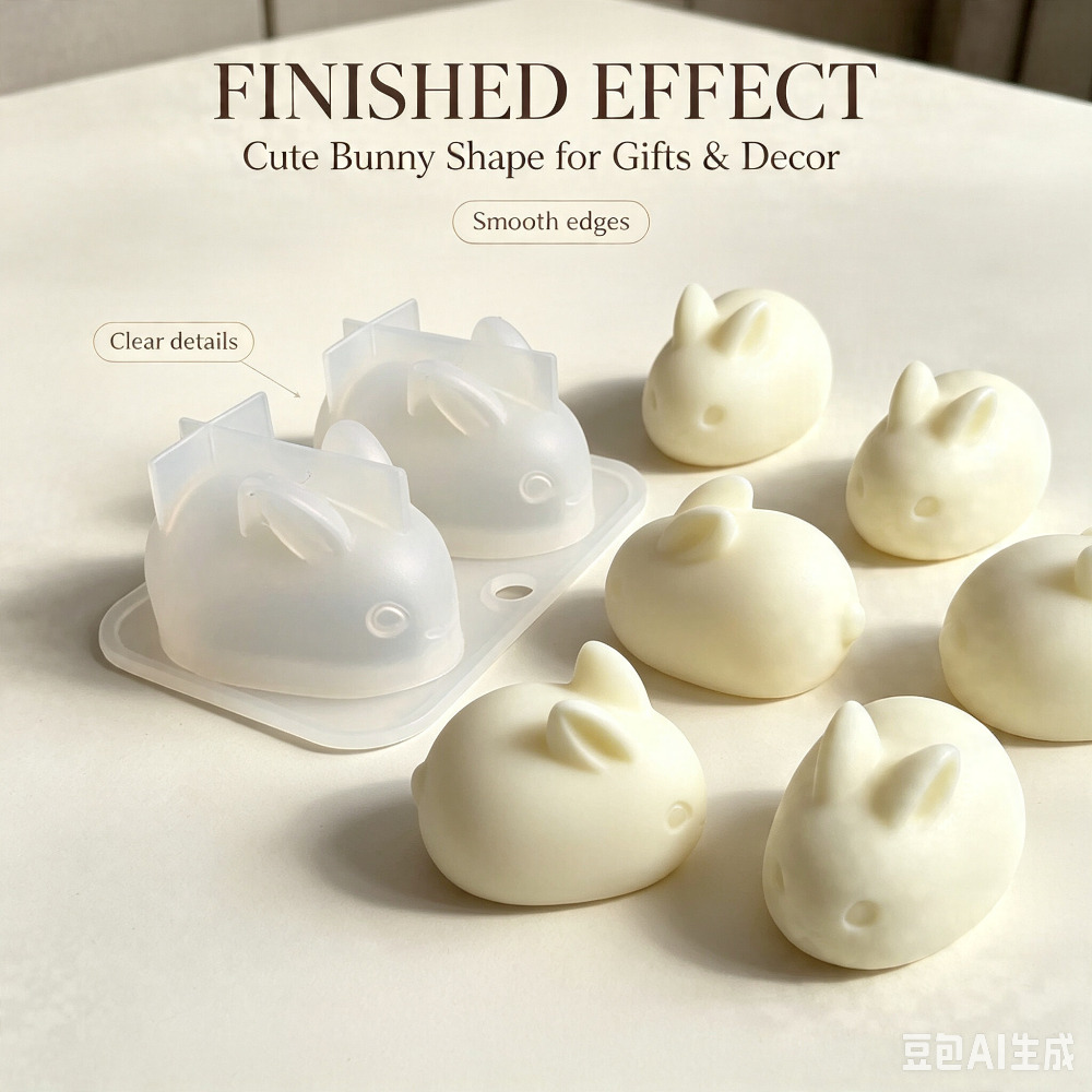 Soap Making Instructions - Molde de Silicona 3D de Conejo,