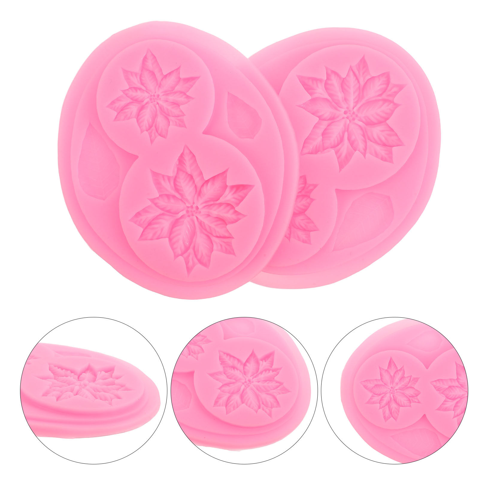 Soap Making Ins - 2 Moldes de Silicona Florales para