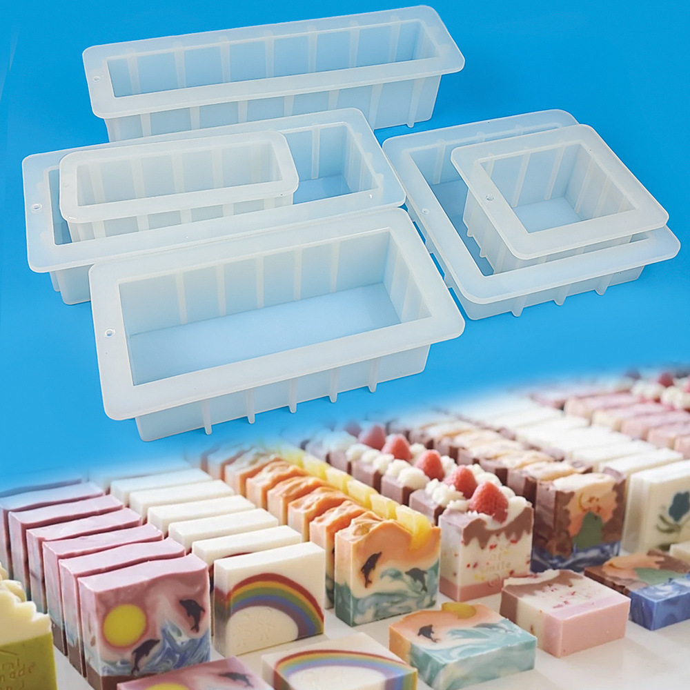 Soap Making Kit For Beginners - Molde para Jabón de Silicona, Rectangular
