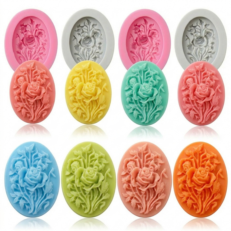 Soap Making Ins - 4 moldes de silicona con forma