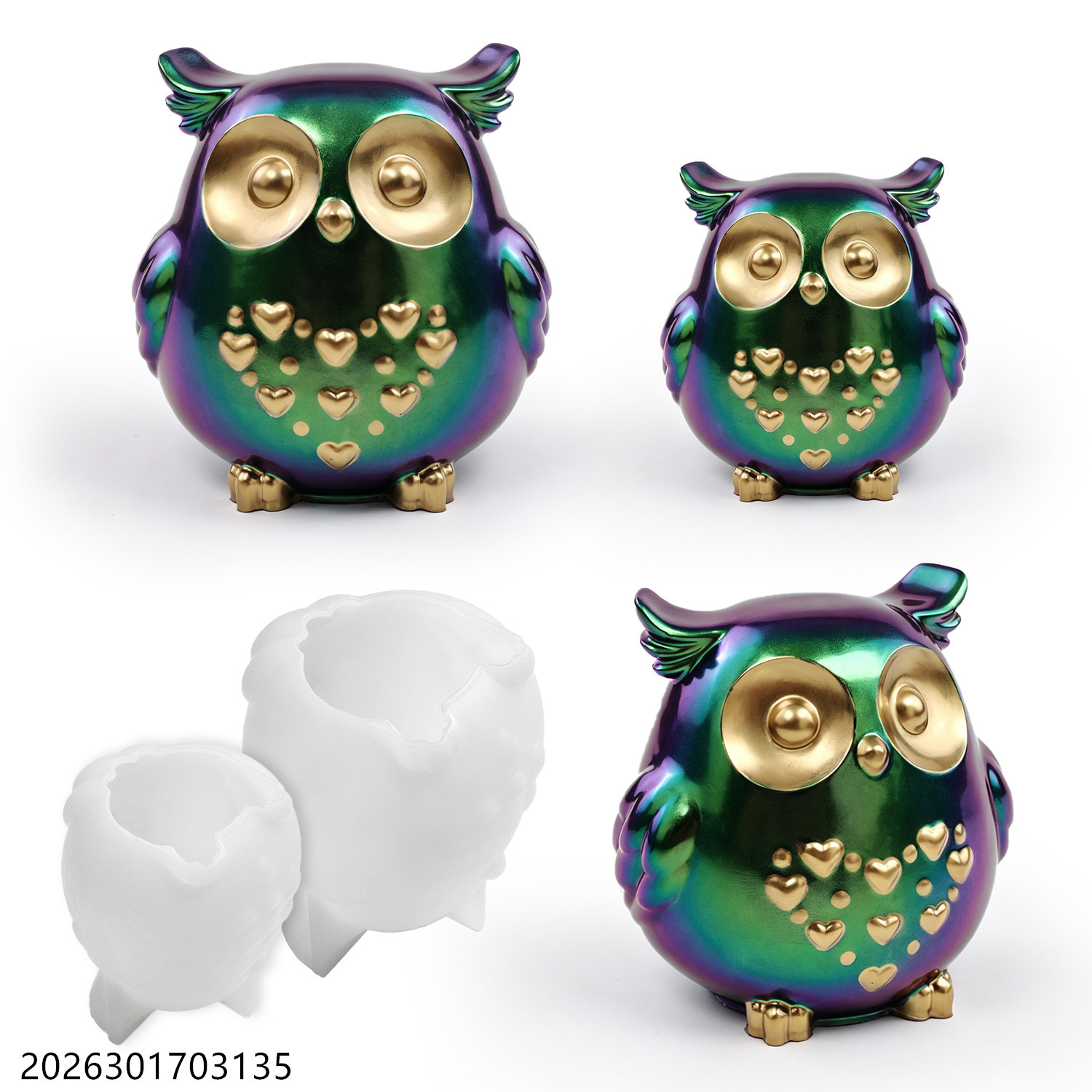 Soap Making Ins - Molde de silicona de búho 3D