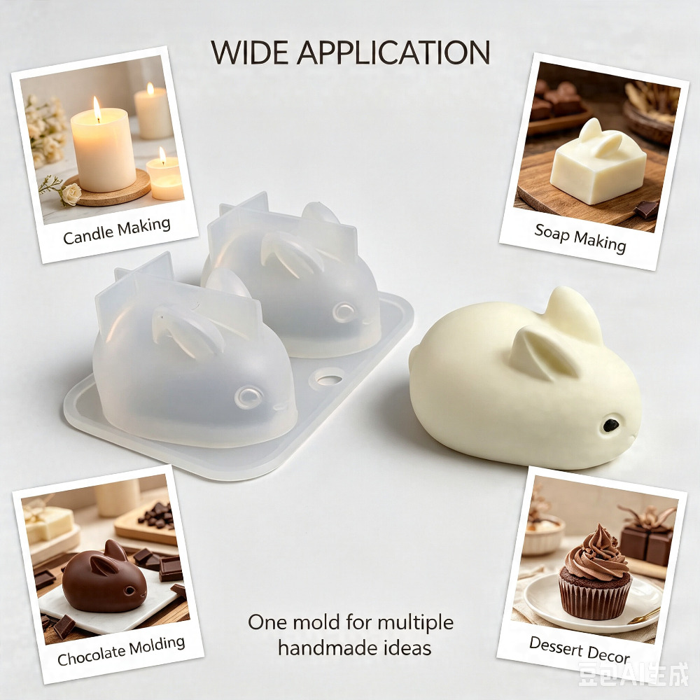 Molde de Silicona 3D de Conejo - Soap Making Instructions reseña y precio