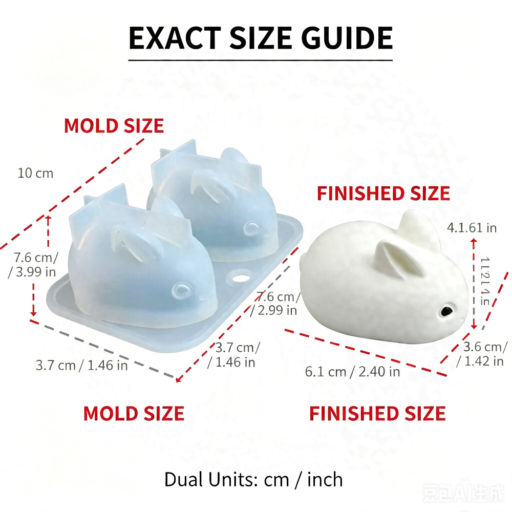 Molde de Silicona 3D de Conejo - Soap Making Instructions reseña y precio
