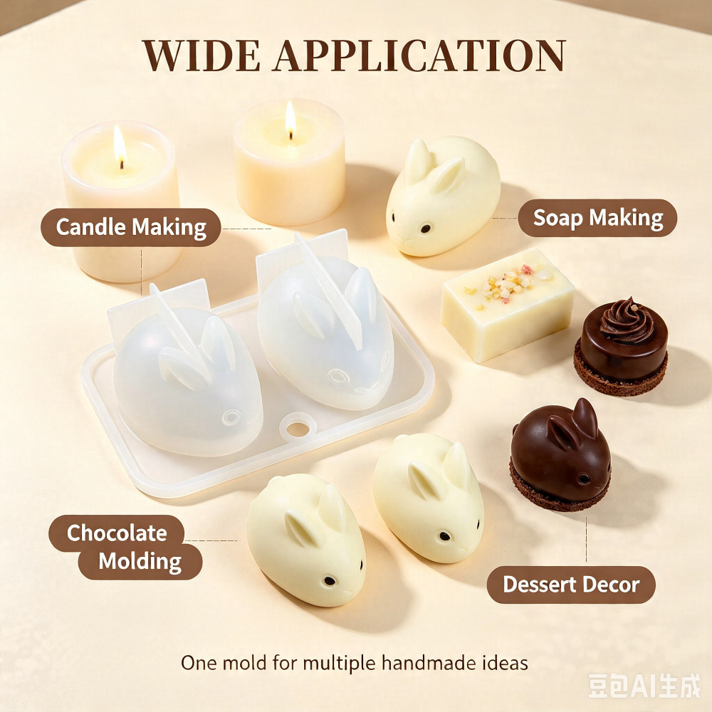 Molde de Silicona 3D de Conejo - Soap Making Instructions reseña y precio