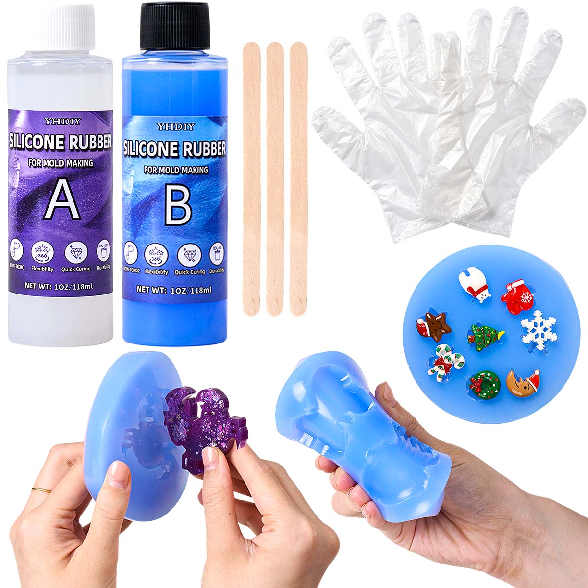 Kit de Molde de Silicona de 11 - Soap Making Diy Kit reseña y precio