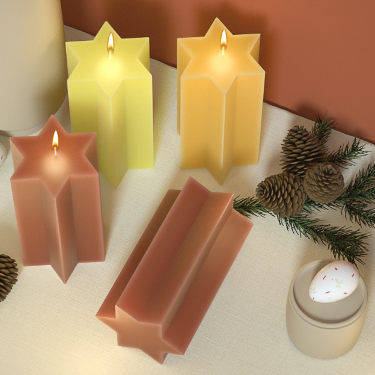 Molde de vela de silicona de c - Soap Making Gifts reseña y precio