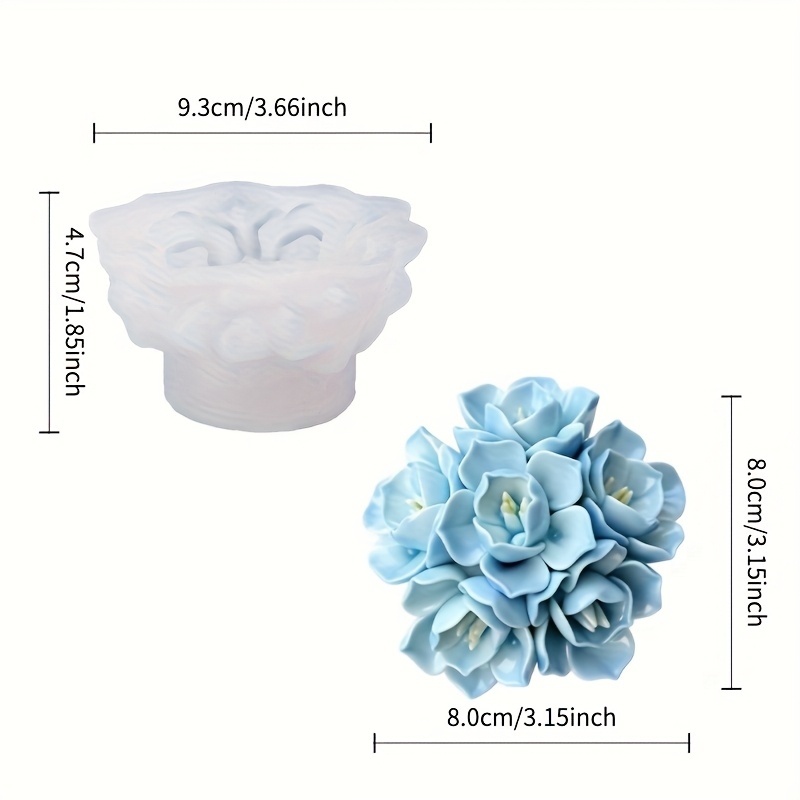 1 molde de silicona para velas - Soap Making Ins reseña y precio