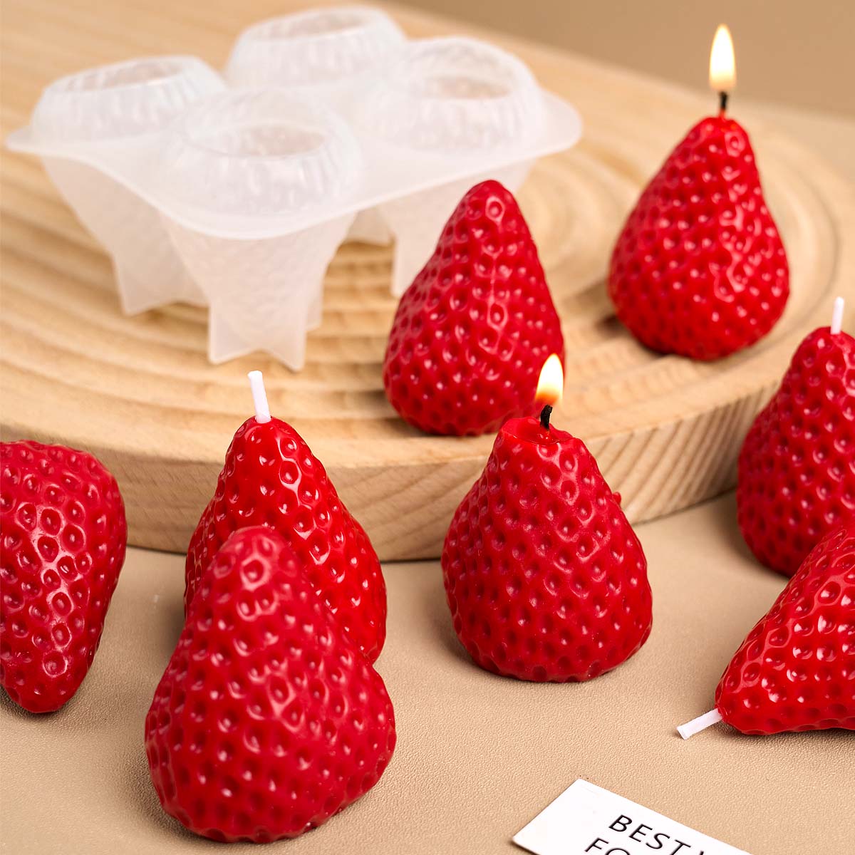 4 Uds. Molde de vela de silico - Soap Making Gifts reseña y precio